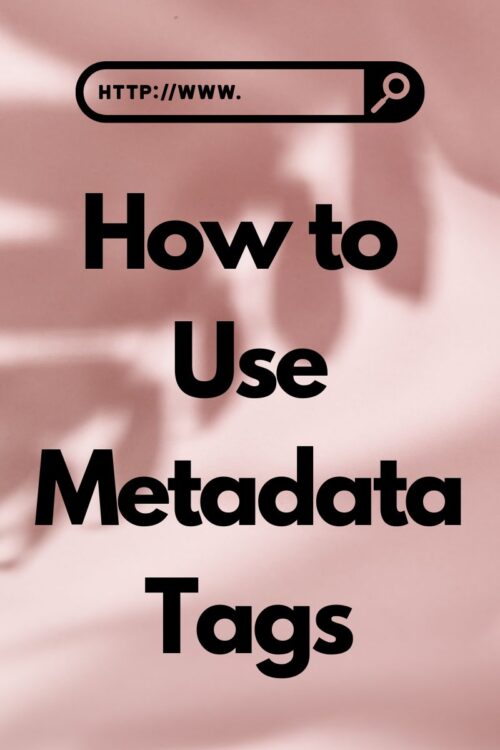 Four Types of Metadata Tags Visual  Group